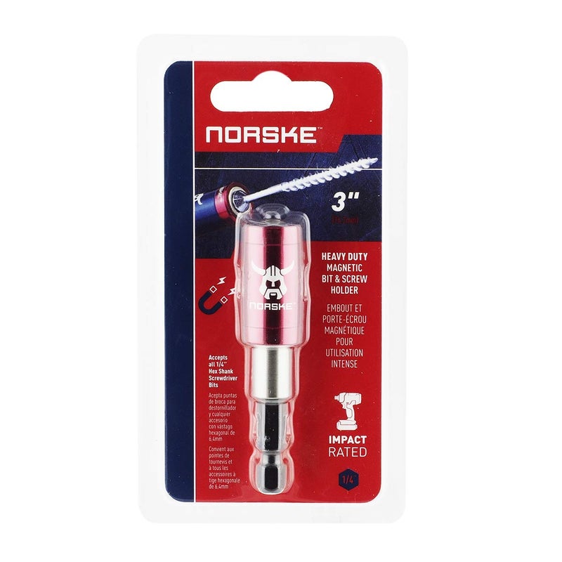 Norske أداة نورسكي 3" مفك براغي مغناطيسي بتأثير عزم الدوران وحامل براغي، NIBCI325 - Image 2
